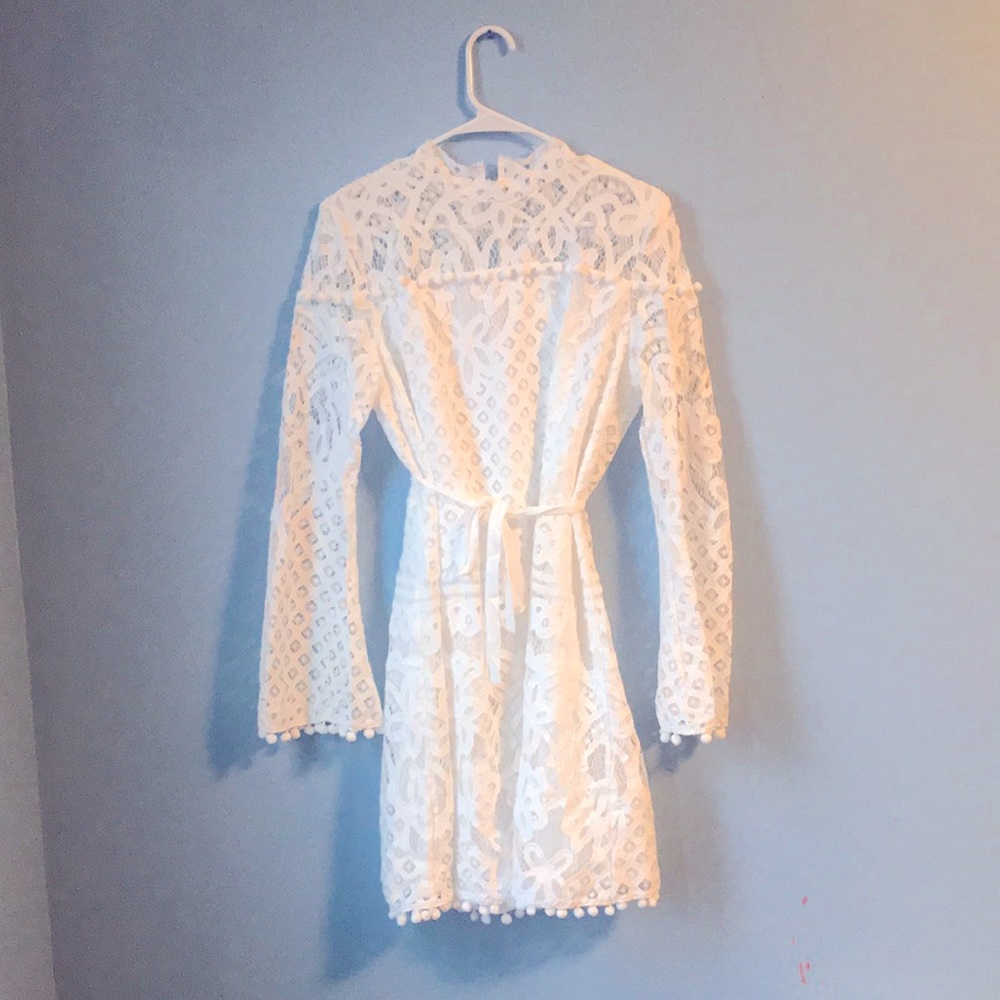 Lace White Dress from Amazon. Size Large.